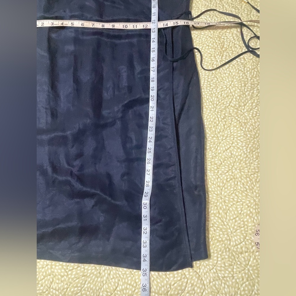 Cuyana Navy Blue Slip Wrap Dress - Picture 12 of 15